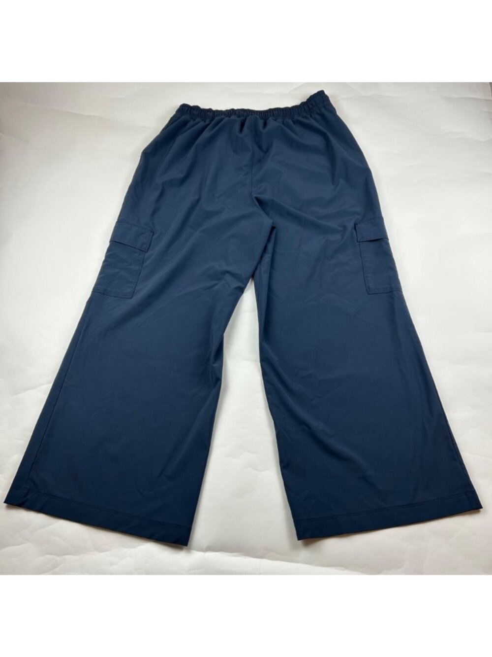 LIVI Active Navy Blue Stretch Athletic Wide Leg Cargo Pant 14/16 - Picture 5 of 6
